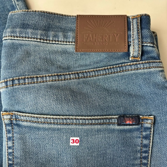 Faherty Stretch Terry 5-Pocket Denim Pant Men’s 30x33 Slim Fit NWOT - Picture 8 of 9